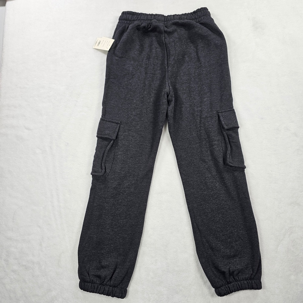 Relaxx Mens Cargo Sweatpants Black Fleece Joggers LP5936 Size M NWT